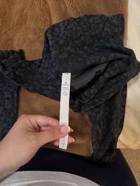 lululemon athletica Black Charcoal Animal Print Leggings